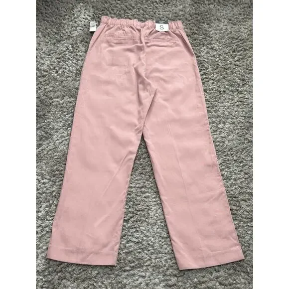 GAP 90s Loose Women’s High Rise Wide Leg Trousers Pink Size S Coastal Boho NWT - Picture 3 of 9